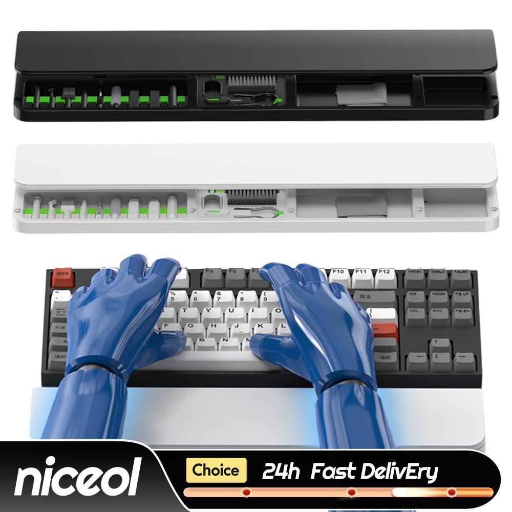 Keyboard Wrist Pad Leather - ABS 및 가죽 손목 받침대(22 in