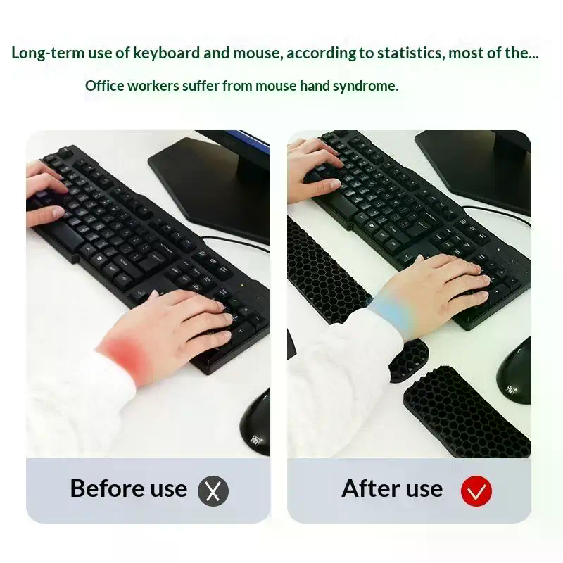 Keyboard Wrist Pad Leather - 인체공학적 마우스 손목 받침대 패드 키보드