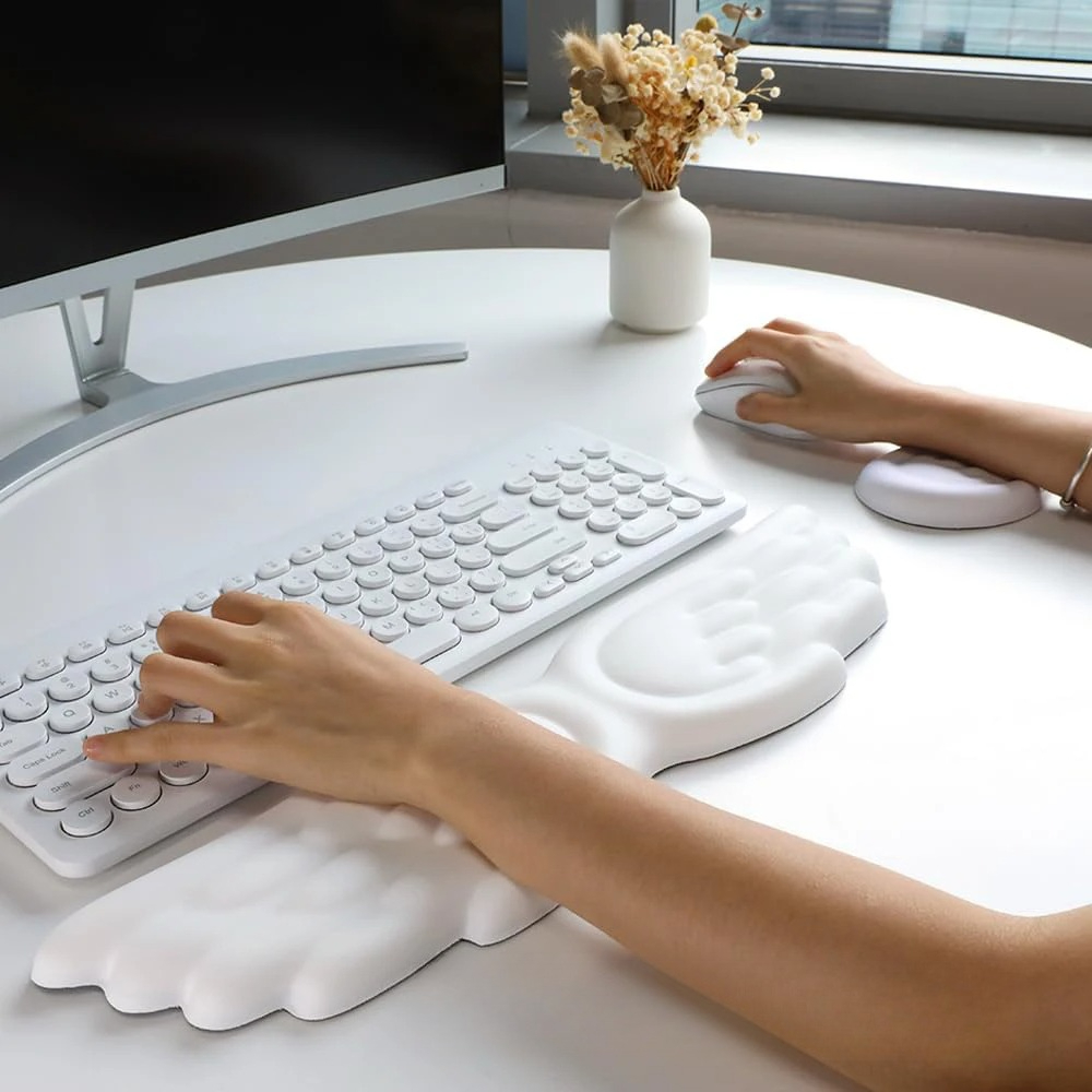 마우스패드 인체공학적 엔젤 키보드 손목 받침대 및 마우 - Keyboard Wrist Pad Leather 리뷰 및 가격