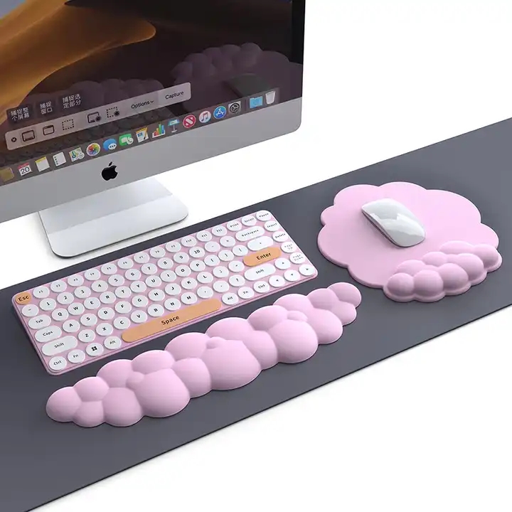 방수 PU 가죽 마우스 패드 손목 받침대 지원 패드 E - Keyboard Wrist Pad Leather 리뷰 및 가격