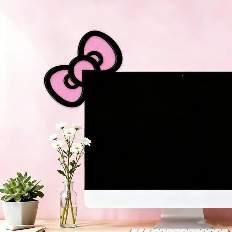 새로운 1/2Pcs 나무 Bowknot PC 액세서리  - Tech Accessories Desk 리뷰 및 가격