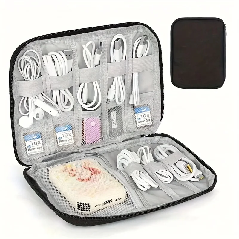 휴대용 전자 액세서리 보관 가방 1개, 다중 포켓 여행 - Tech Accessories Travel Organizer Pouch 리뷰 및 가격