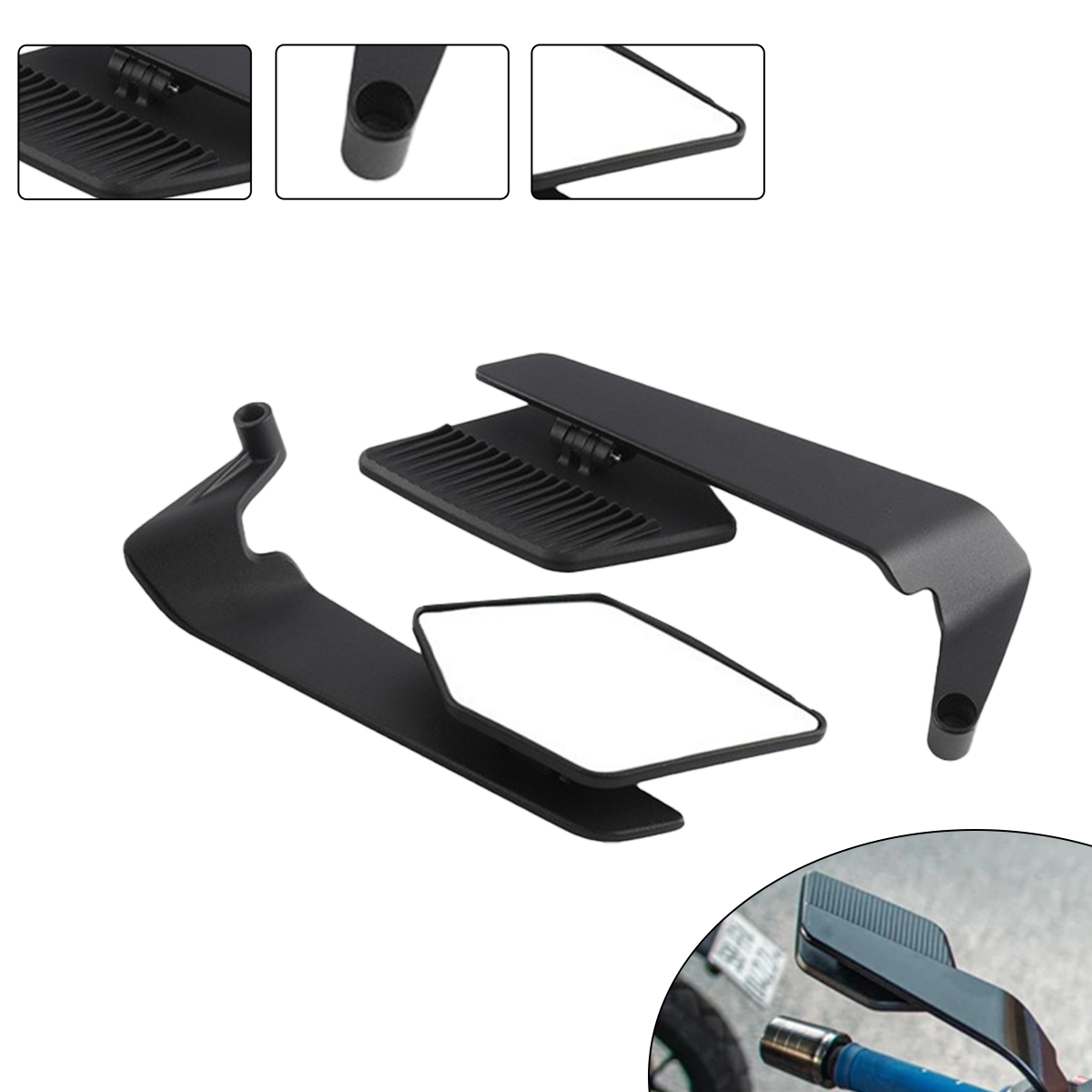 오토바이 미러 스텔스 맥스 미러 키트 회전 조절 가능한 - Xmax Tech Max Accessories 리뷰 및 가격